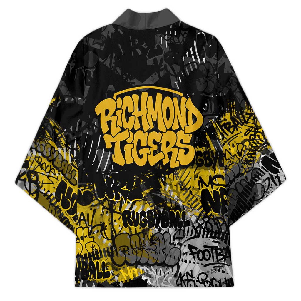 Richmond Tigers Kimono Urban Graffiti Street Art - Bold Abstract Spray Paint