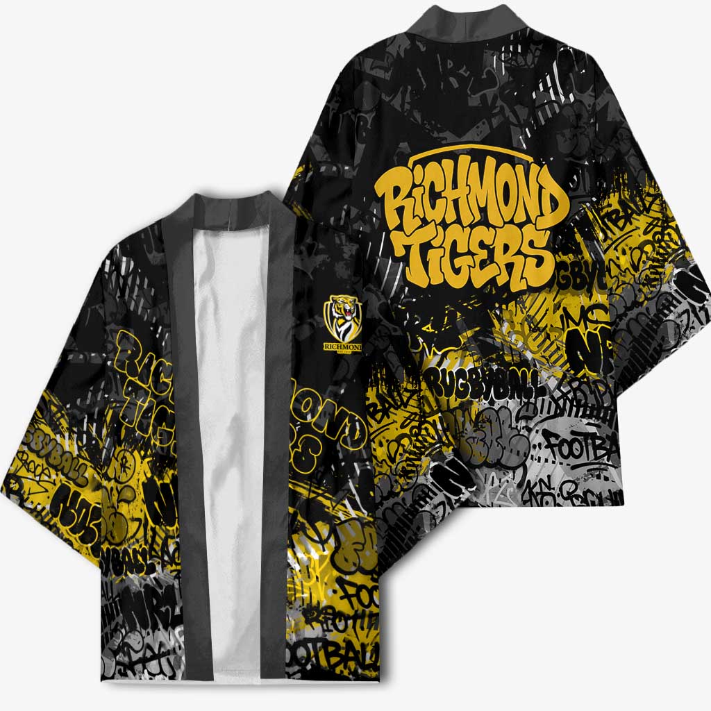 Richmond Tigers Kimono Urban Graffiti Street Art - Bold Abstract Spray Paint