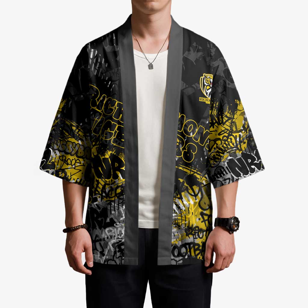 Richmond Tigers Kimono Urban Graffiti Street Art - Bold Abstract Spray Paint