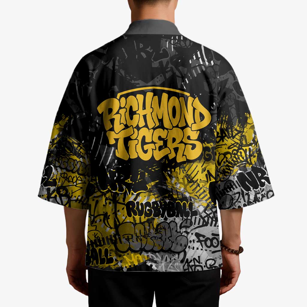 Richmond Tigers Kimono Urban Graffiti Street Art - Bold Abstract Spray Paint
