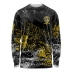 Richmond Tigers Long Sleeve Shirt Urban Graffiti Street Art - Bold Abstract Spray Paint