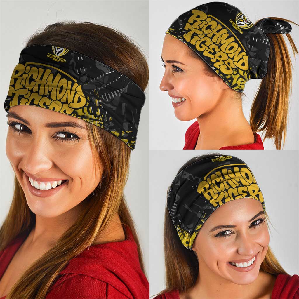 Richmond Tigers Neck Gaiter Urban Graffiti Street Art - Bold Abstract Spray Paint