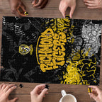 Richmond Tigers Puzzle Urban Graffiti Street Art - Bold Abstract Spray Paint