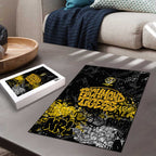 Richmond Tigers Puzzle Urban Graffiti Street Art - Bold Abstract Spray Paint