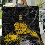 Richmond Tigers Quilt Urban Graffiti Street Art - Bold Abstract Spray Paint
