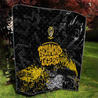 Richmond Tigers Quilt Urban Graffiti Street Art - Bold Abstract Spray Paint