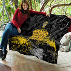 Richmond Tigers Quilt Urban Graffiti Street Art - Bold Abstract Spray Paint