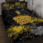 Richmond Tigers Quilt Bed Set Urban Graffiti Street Art - Bold Abstract Spray Paint