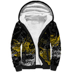 Richmond Tigers Sherpa Hoodie Urban Graffiti Street Art - Bold Abstract Spray Paint