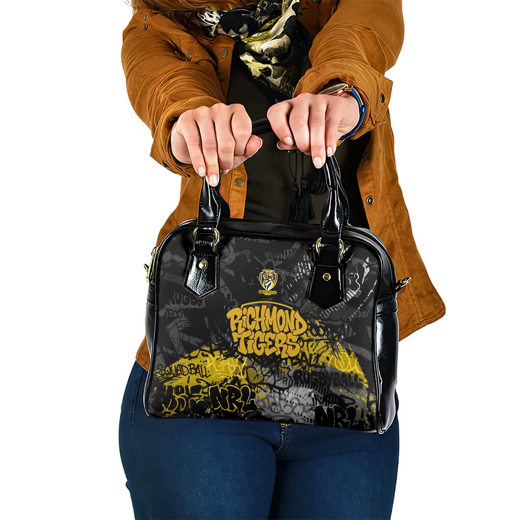 Richmond Tigers Shoulder Handbag Urban Graffiti Street Art - Bold Abstract Spray Paint