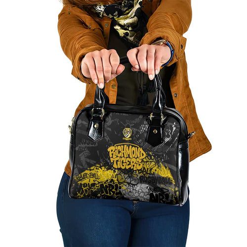 Richmond Tigers Shoulder Handbag Urban Graffiti Street Art - Bold Abstract Spray Paint