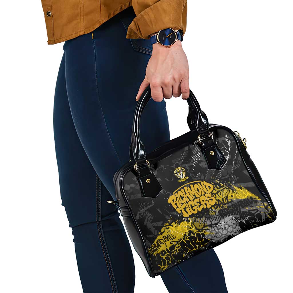 Richmond Tigers Shoulder Handbag Urban Graffiti Street Art - Bold Abstract Spray Paint