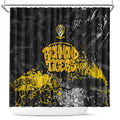 Richmond Tigers Shower Curtain Urban Graffiti Street Art - Bold Abstract Spray Paint