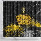 Richmond Tigers Shower Curtain Urban Graffiti Street Art - Bold Abstract Spray Paint