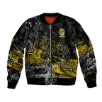 Richmond Tigers Sleeve Zip Bomber Jacket Urban Graffiti Street Art - Bold Abstract Spray Paint