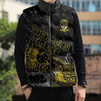 Richmond Tigers Sleeveless Puffer Jacket Urban Graffiti Street Art - Bold Abstract Spray Paint