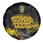 Richmond Tigers Spare Tire Cover Urban Graffiti Street Art - Bold Abstract Spray Paint