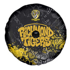 Richmond Tigers Spare Tire Cover Urban Graffiti Street Art - Bold Abstract Spray Paint