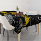 Richmond Tigers Tablecloth Urban Graffiti Street Art - Bold Abstract Spray Paint