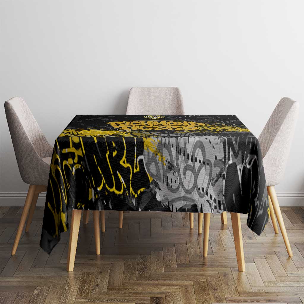 Richmond Tigers Tablecloth Urban Graffiti Street Art - Bold Abstract Spray Paint