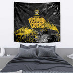 Richmond Tigers Tapestry Urban Graffiti Street Art - Bold Abstract Spray Paint