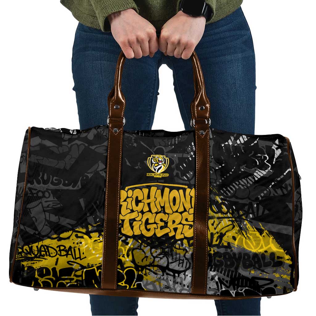 Richmond Tigers Travel Bag Urban Graffiti Street Art - Bold Abstract Spray Paint