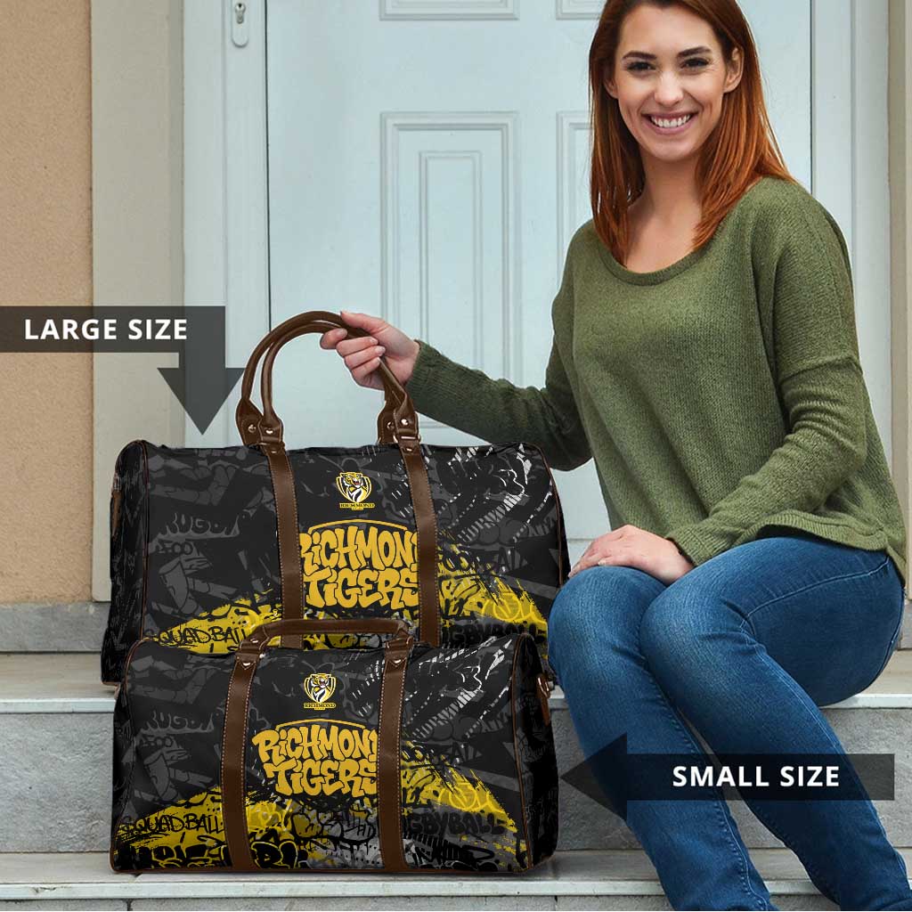 Richmond Tigers Travel Bag Urban Graffiti Street Art - Bold Abstract Spray Paint