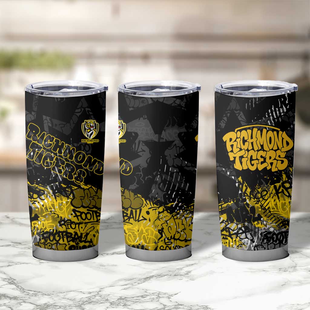 Richmond Tigers Tumbler Cup Urban Graffiti Street Art - Bold Abstract Spray Paint