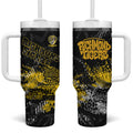 Richmond Tigers Tumbler With Handle Urban Graffiti Street Art - Bold Abstract Spray Paint