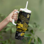 Richmond Tigers Tumbler With Handle Urban Graffiti Street Art - Bold Abstract Spray Paint