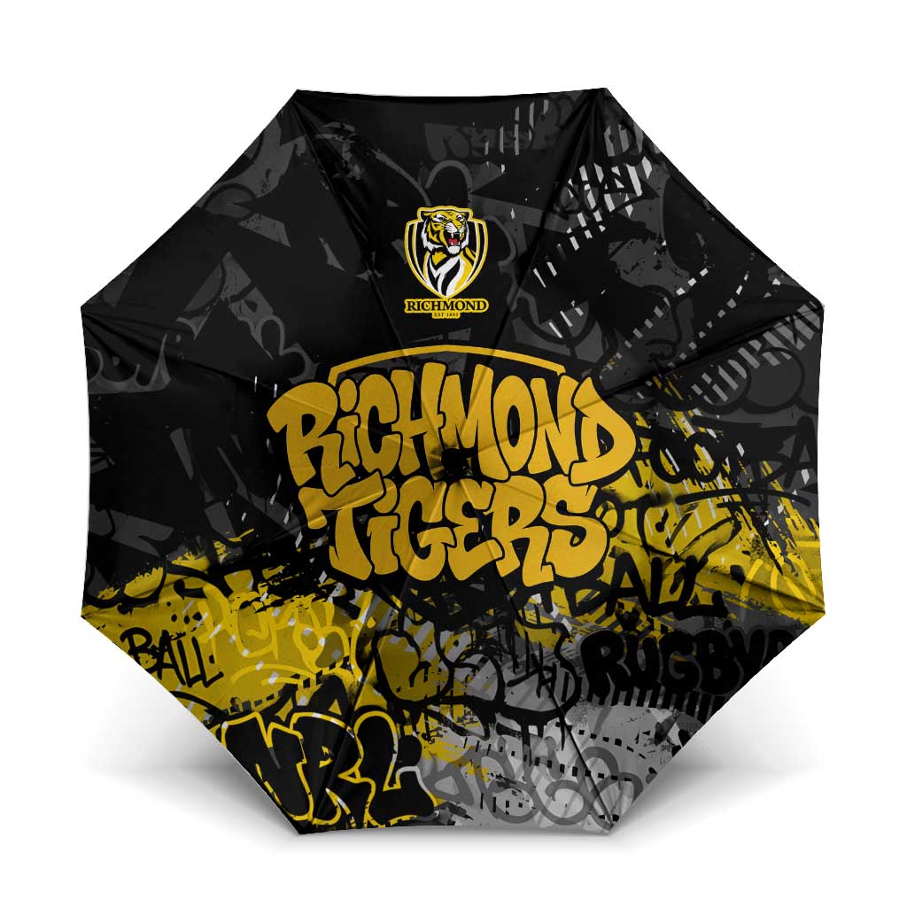 Richmond Tigers Umbrella Urban Graffiti Street Art - Bold Abstract Spray Paint