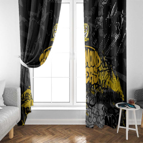 Richmond Tigers Window Curtain Urban Graffiti Street Art - Bold Abstract Spray Paint