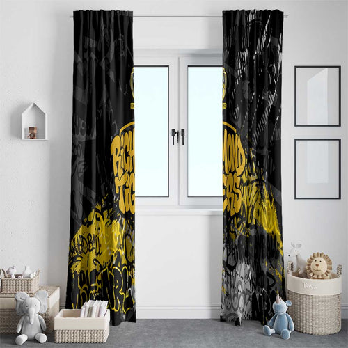 Richmond Tigers Window Curtain Urban Graffiti Street Art - Bold Abstract Spray Paint