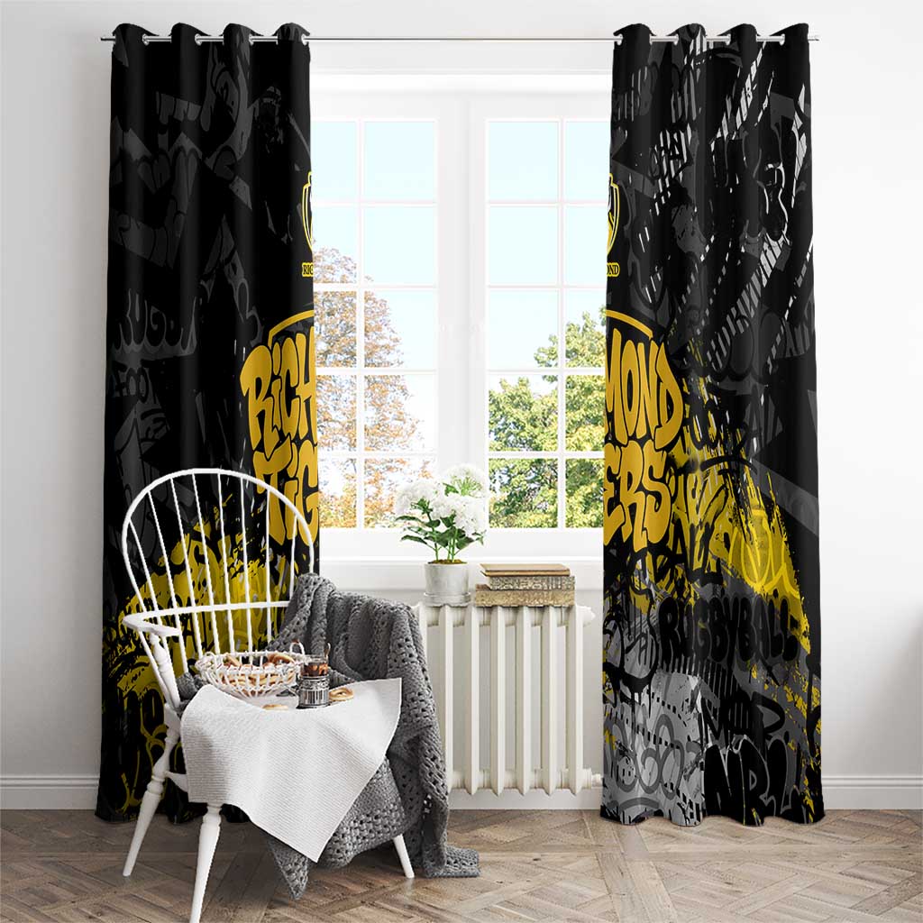 Richmond Tigers Window Curtain Urban Graffiti Street Art - Bold Abstract Spray Paint