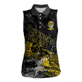 Richmond Tigers Women Sleeveless Polo Shirt Urban Graffiti Street Art - Bold Abstract Spray Paint