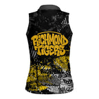 Richmond Tigers Women Sleeveless Polo Shirt Urban Graffiti Street Art - Bold Abstract Spray Paint