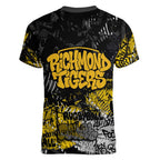 Richmond Tigers Women V-Neck T-Shirt Urban Graffiti Street Art - Bold Abstract Spray Paint