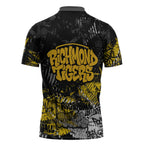 Richmond Tigers Zipper Polo Shirt Urban Graffiti Street Art - Bold Abstract Spray Paint