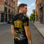 Richmond Tigers Zipper Polo Shirt Urban Graffiti Street Art - Bold Abstract Spray Paint