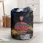 Brisbane Lions Laundry Basket Urban Graffiti Street Art - Bold Abstract Spray Paint