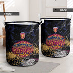 Brisbane Lions Laundry Basket Urban Graffiti Street Art - Bold Abstract Spray Paint