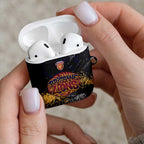 Brisbane Lions AirPods Case Urban Graffiti Street Art - Bold Abstract Spray Paint
