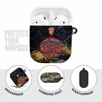 Brisbane Lions AirPods Case Urban Graffiti Street Art - Bold Abstract Spray Paint