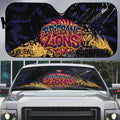 Brisbane Lions Auto Sun Shade Urban Graffiti Street Art - Bold Abstract Spray Paint