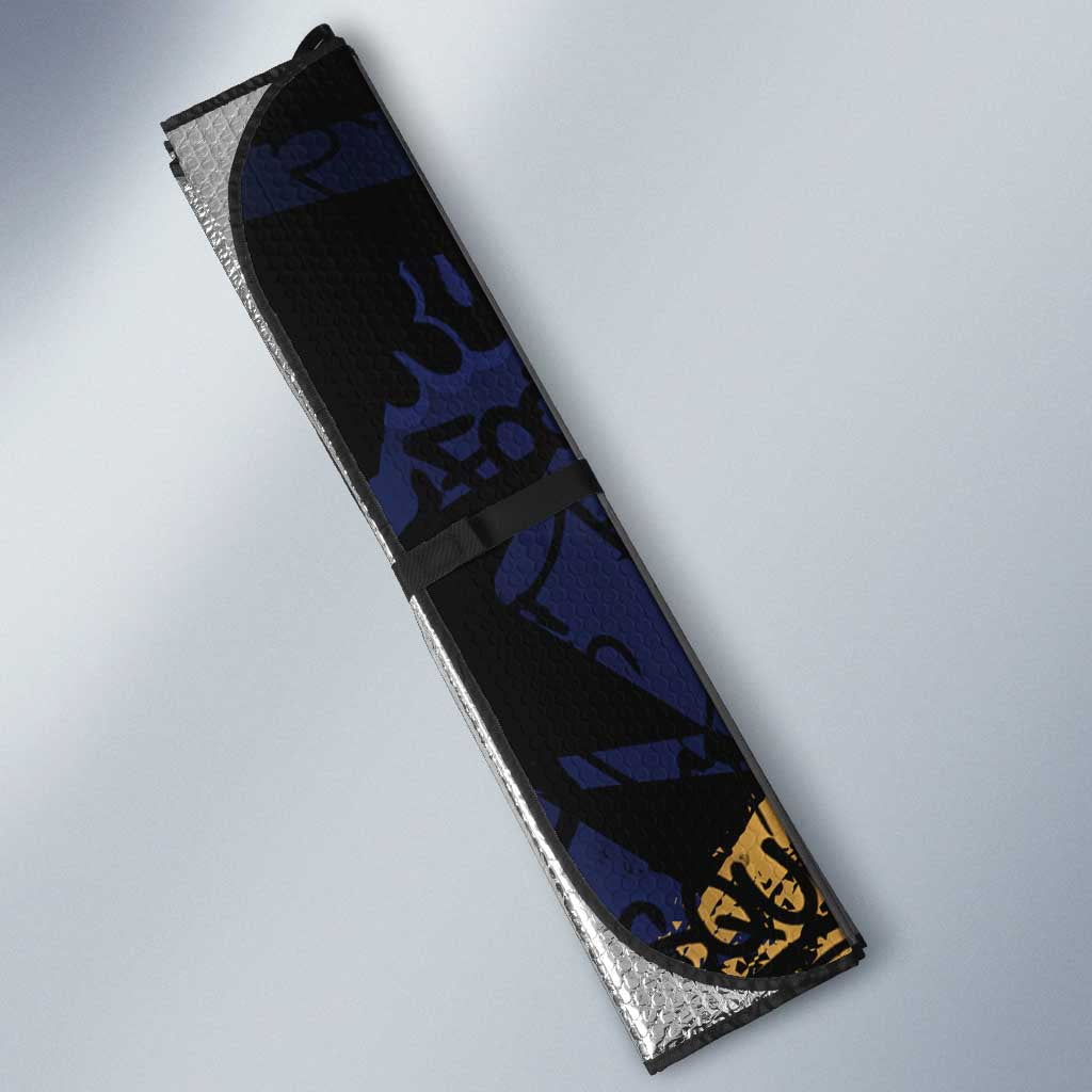 Brisbane Lions Auto Sun Shade Urban Graffiti Street Art - Bold Abstract Spray Paint