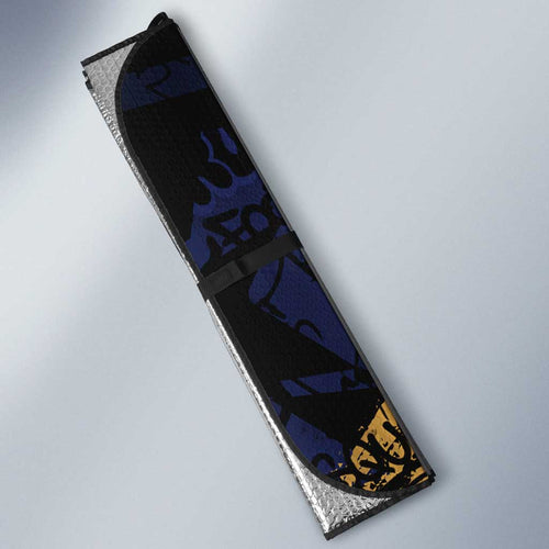 Brisbane Lions Auto Sun Shade Urban Graffiti Street Art - Bold Abstract Spray Paint