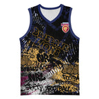 Brisbane Lions Basketball Jersey Urban Graffiti Street Art - Bold Abstract Spray Paint