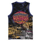Brisbane Lions Basketball Jersey Urban Graffiti Street Art - Bold Abstract Spray Paint