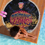 Brisbane Lions Beach Blanket Urban Graffiti Street Art - Bold Abstract Spray Paint