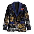 Brisbane Lions Blazer Urban Graffiti Street Art - Bold Abstract Spray Paint
